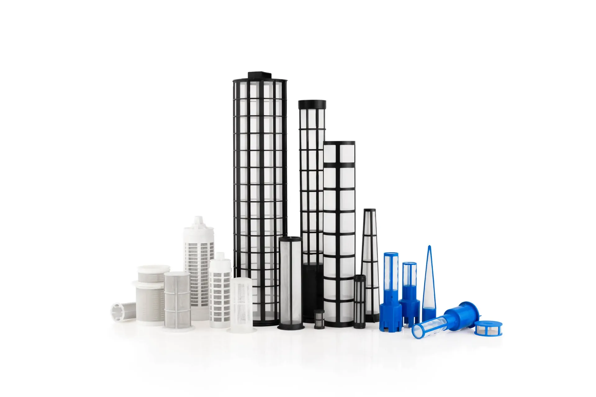 Mixed range of injection moulded filters produced by RC-FIL